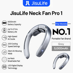 JisuLife - Neck Fan Pro 1 ( 5,000mAh ) - Grey