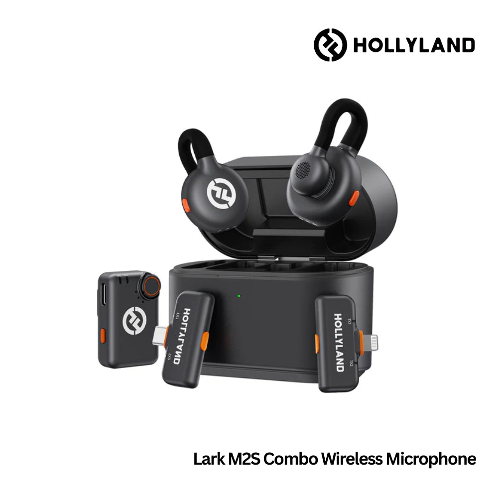 Hollyland - Lark M2S Combo Lavalier Wireless Microphone - Grey
