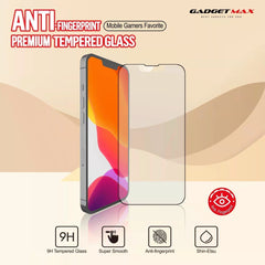 iPhone 15 Pro ( 6.1" ) GADGET MAX - Anti-Fingerprint Premium 2.5D Skill Full Cover Tempered Glass