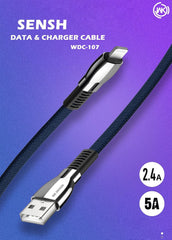 WK-WDC-107I SENSH 2.4A DATA CABLE FOR LIGHTING (1M) Cable - Blue