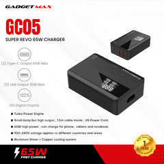 GADGET MAX GC05 SUPER REVO 65W CHARGER