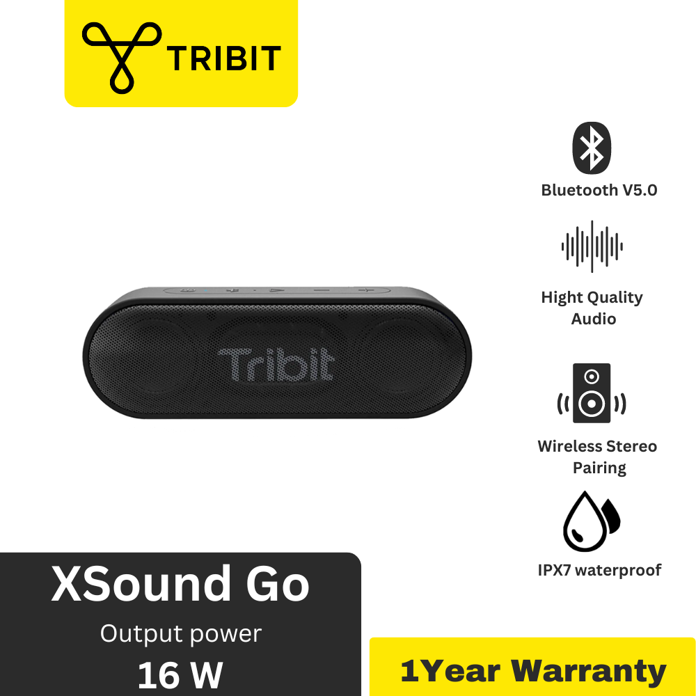Tribit BTS-20C XSound Go Bluetooth V5.0 16W Wireless Speaker - Black