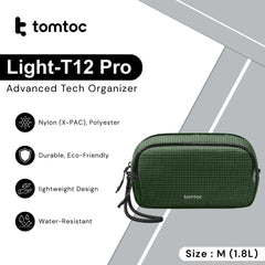 Tomtoc - Light-T12 Pro Advanced Tech Organizer ( M / 1.8L ) - Green