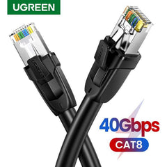 UGREEN - NW121 Cat 8 Ethernet Cable RJ45 Network LAN Cable High Speed Up 25GB (5M)