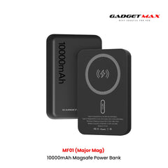 GADGET MAX - Major Mag MF01 10000mAh Magsafe Power Bank (Wireless 15W/PD 20W) - Black