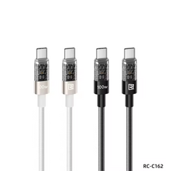 REMAX RC-C162 C-C Walking Series 100W All-Compatible Dual-Color Braided Fast Charging Cable(1.2M)