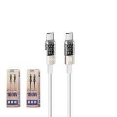 REMAX RC-C162 C-C Walking Series 100W All-Compatible Dual-Color Braided Fast Charging Cable(1.2M)