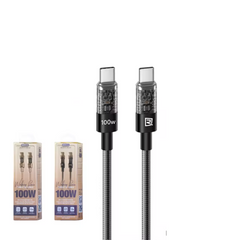 REMAX RC-C162 C-C Walking Series 100W All-Compatible Dual-Color Braided Fast Charging Cable(1.2M)