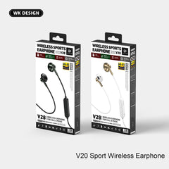 WK V28 Wireless Sport Headphone - White