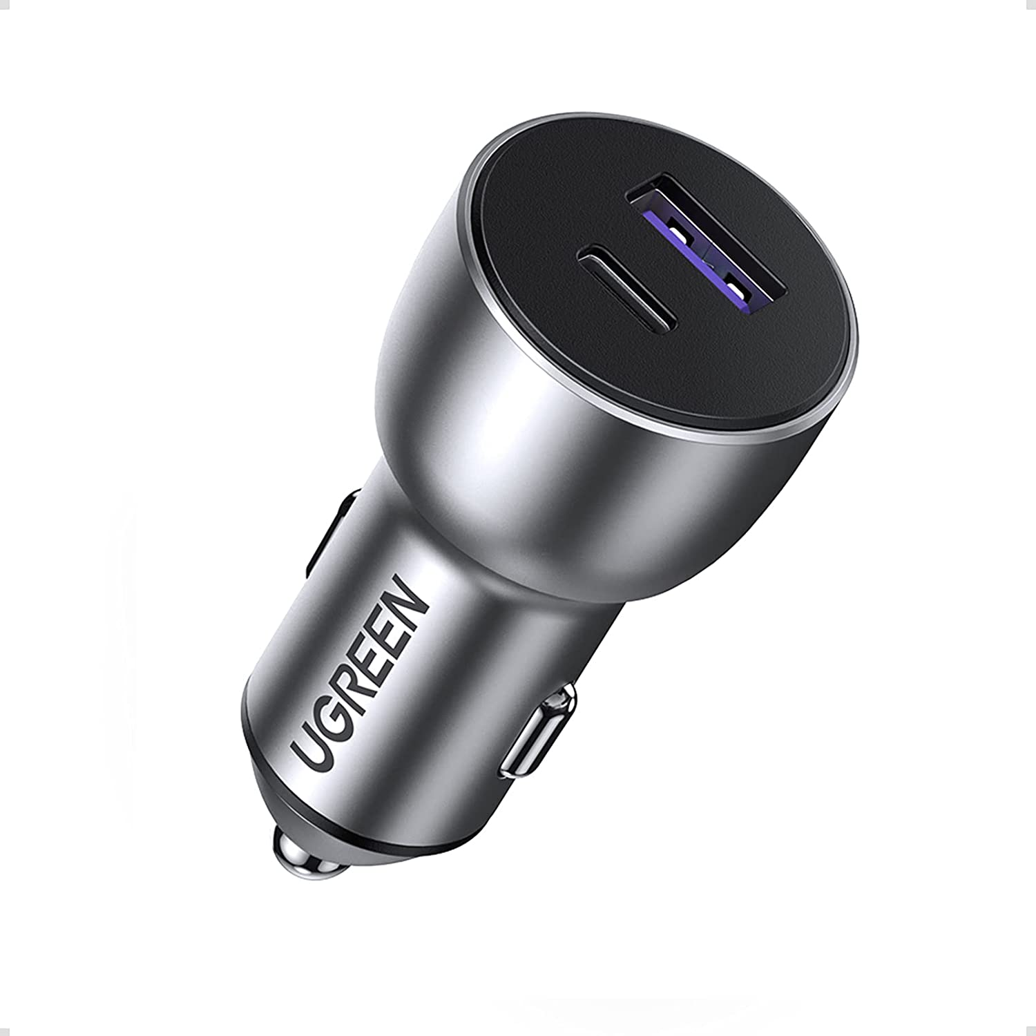 Ugreen CD213 PD 42.5W Car Charger Alu Case - Grey