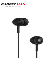 GADGET MAX - P122 3.5mm Pear Stereo Wired Earphone - Black