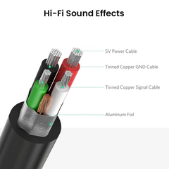 UGREEN - US205 USB 2.0 External Sound Adapter - BLACK