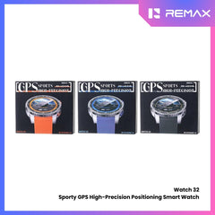 REMAX - Watch 32 Sporty GPS high-precision Positioning Smart Watch - Blue