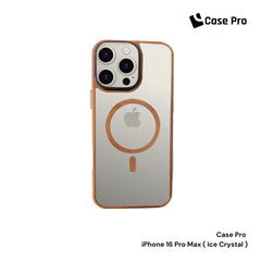 CASE PRO - iPhone 16 Pro Max ( Ice Crystal ) - Dark Gold
