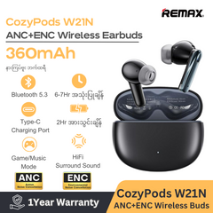 REMAX Cozypods W21N 5.3 Vansiang Series Gen2 ANC+ENC Earbuds For Music & Call