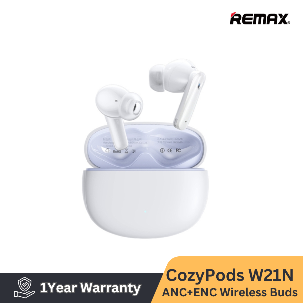 REMAX Cozypods W21N 5.3 Vansiang Series Gen2 ANC+ENC Earbuds For Music & Call