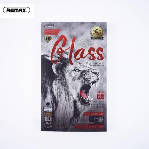 REMAX GL-32 IPH 15 PRO MAX 6.7" EMPEROR SERIES 9D TEMPERED GLASS SCREEN PROTECTOR GL-32 FOR IPH 15 PRO MAX (6.7")