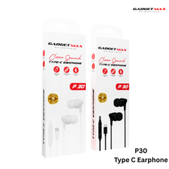 GADGET MAX - P30 Type-C Wired Earphone - Black