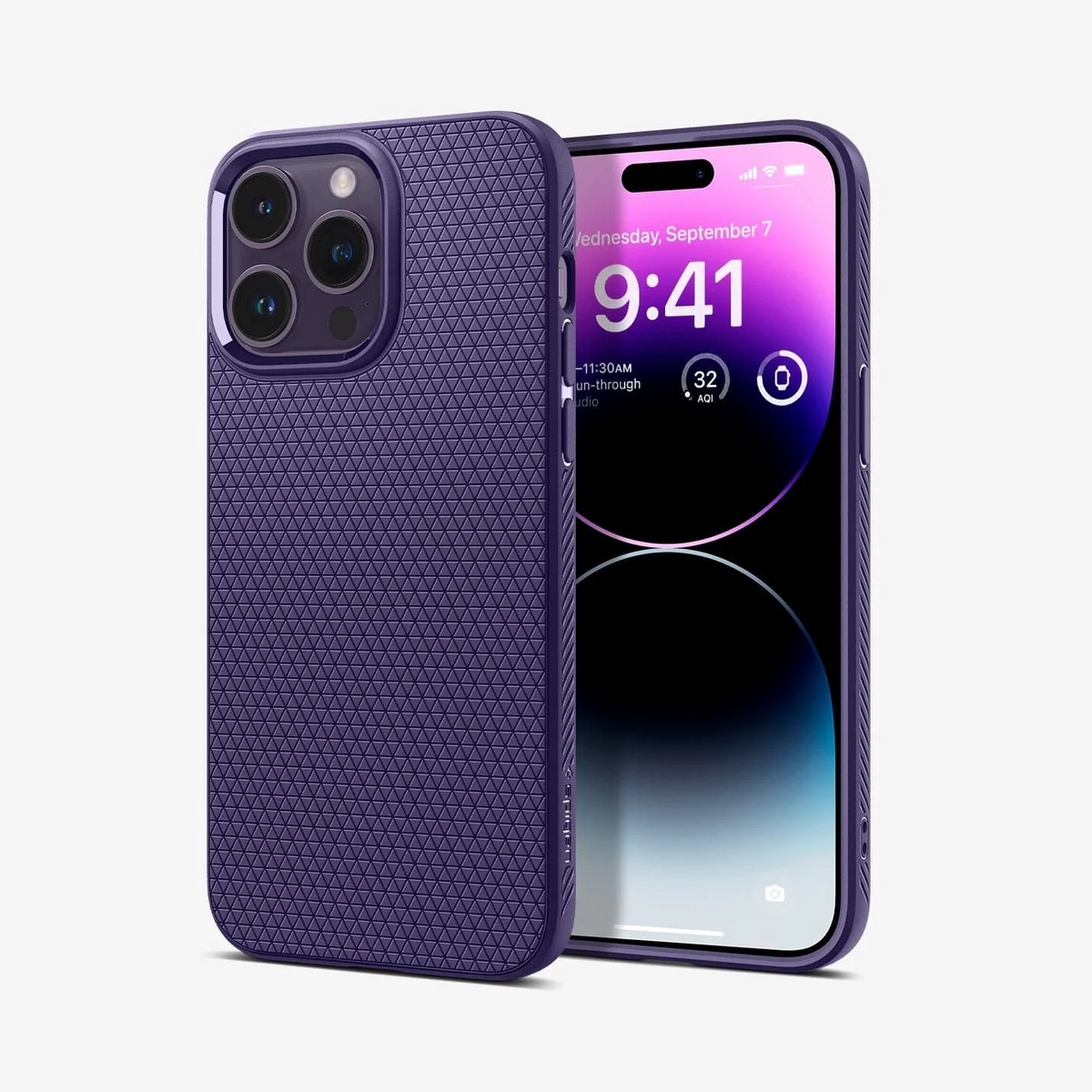 Spigen iPhone 14 Pro Max Liquid Air Series-Deep Purple