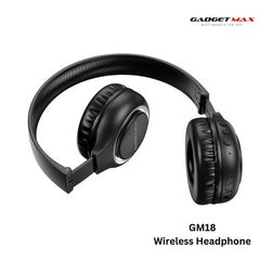 GADGET MAX - GM18 Bluetooth Wireless Headphone - Black
