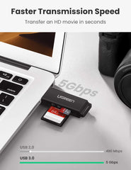 UGREEN - CM104 USB 3.0 to TF + SD Dual Card Reader