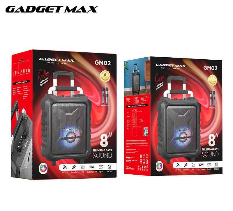 GADGET MAX - GM02 Outdoor Wireless Bluetooth Speaker (30W) - Black