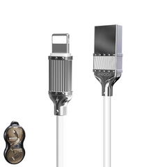 PRODA (PD-B20I) REASE SERIES ZINC ALLOY DATA CABLE FOR IPH (2.1A) - Silver