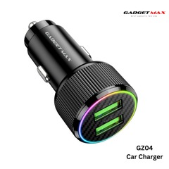GADGET MAX - GZ04 38W Fast Charging Car Charger - Black