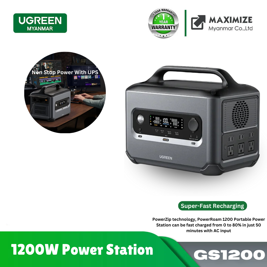 UGREEN 1200W Power Station (GS1200) (1024WH)