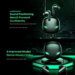 REMAX - GAMEBUDS G1 Steelian Series Gaming Wireless Earbuds - Black