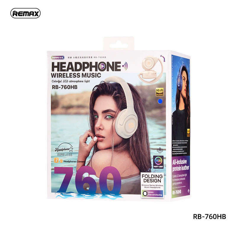 REMAX RB-760HB Bincorui Series Wireless Headphone - Green