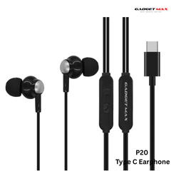 GADGET MAX - P20 Type-C Wired Earphone - Black