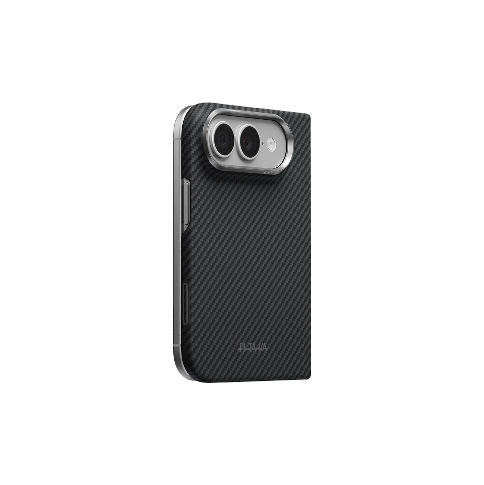 PITAKA - iPhone Duo Case (Edge Series) - Back Case Only - Black Grey