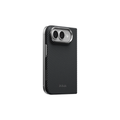 PITAKA - iPhone Duo Case (Edge Series) - Back Case Only - Black Grey