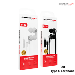 GADGET MAX - P20 Type-C Wired Earphone - Black
