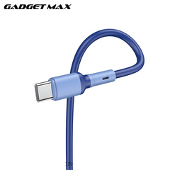 GADGET MAX GX10 TYPE-C 3A CHARGING DATA CABLE FOR TYPE-C (3A)(1M) - BLUE