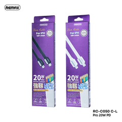 REMAX RC-C050 C-L PLATINUM PRO 20W PD FAST CHARGING DATA CABLE FOR TYPE-C TO IPH () (20W)