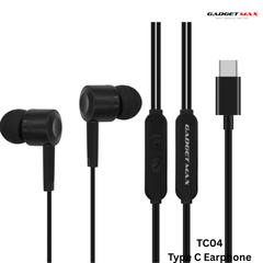 GADGET MAX - TC04 Type-C Wired Earphone - Black