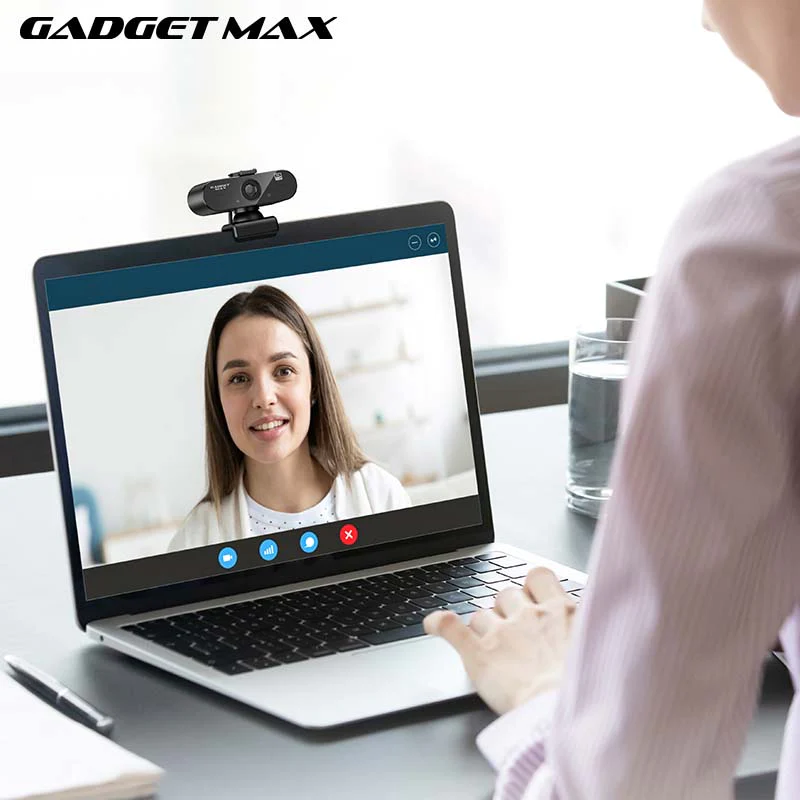 Gadget Max GW-01 Support Optical Beauty DI06 USB Web 2K Full HD Computer Camera