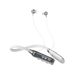 REMAX RB-S20 5.3 TRANSPARENT WIRELESS NECKBAND SPORTS EARPHONE - White