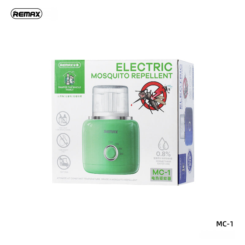 REMAX MC-1 ELECTRIC MOSQUITO REPELLENT (4.2W 1500MAH) - Green