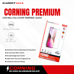 GADGET MAX Corning iPhone 15 Pro Max 6.7" Anti-Static Corning Tempered Glass