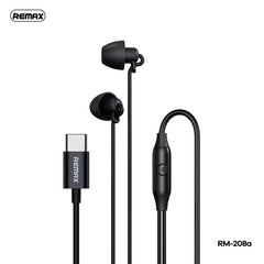 REMAX RM-208A TYPE-CWIRED SLEEP EARPHONEFOR MUSIC & CALL(1.2M)