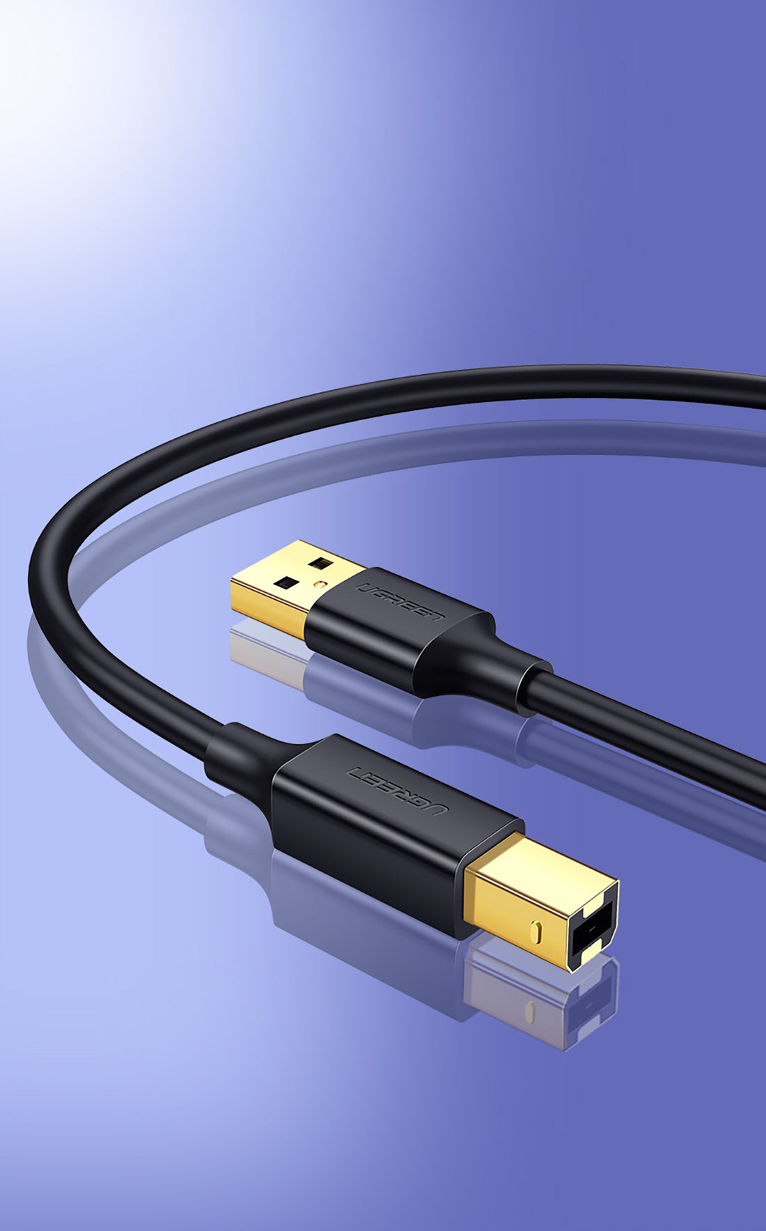 Ugreen US135 USB 2.0 AM to BM Print Cable (1.5M)