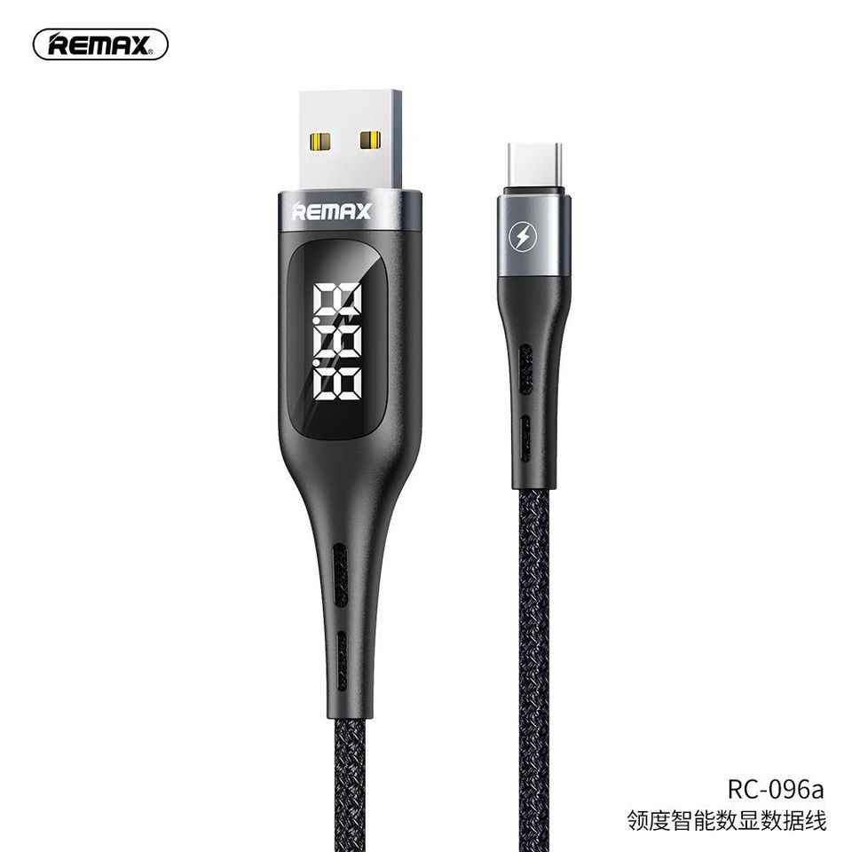 REMAX RC-096A LEADER SMART DISPLAY 2.1A DATA CABLE FOR TYPE.C,Cable,Type C Cable for Andorid,USB Type C Cable,USB C Charger Cable,Type C Data Cable,Type C Charger Cable,Fast Charge Type C Cable,Quick Charge Type C Cable,the best USB C Cable