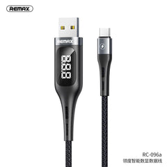 REMAX RC-096A LEADER SMART DISPLAY 2.1A DATA CABLE FOR TYPE.C,Cable,Type C Cable for Andorid,USB Type C Cable,USB C Charger Cable,Type C Data Cable,Type C Charger Cable,Fast Charge Type C Cable,Quick Charge Type C Cable,the best USB C Cable