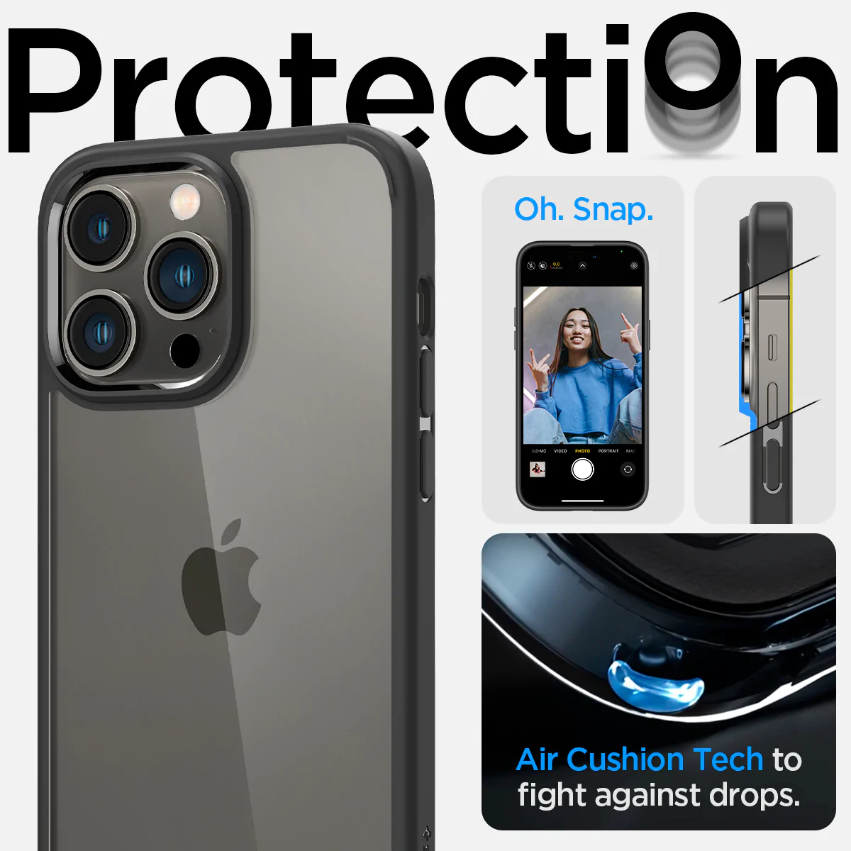 Spigen iPhone 14 Pro Ultra Hybrid Series-Frost Black