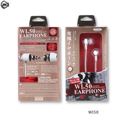 WK WI50 Earphone, 3.5MM  Wired Earphone Best, wired earphone with mic , Hifi Stereo Sound Wired Headset , sport wired earphone , 3.5mm jack wired earphone , 3.5mm headset for mobile phone , universal 3.5mm jack wired earphone