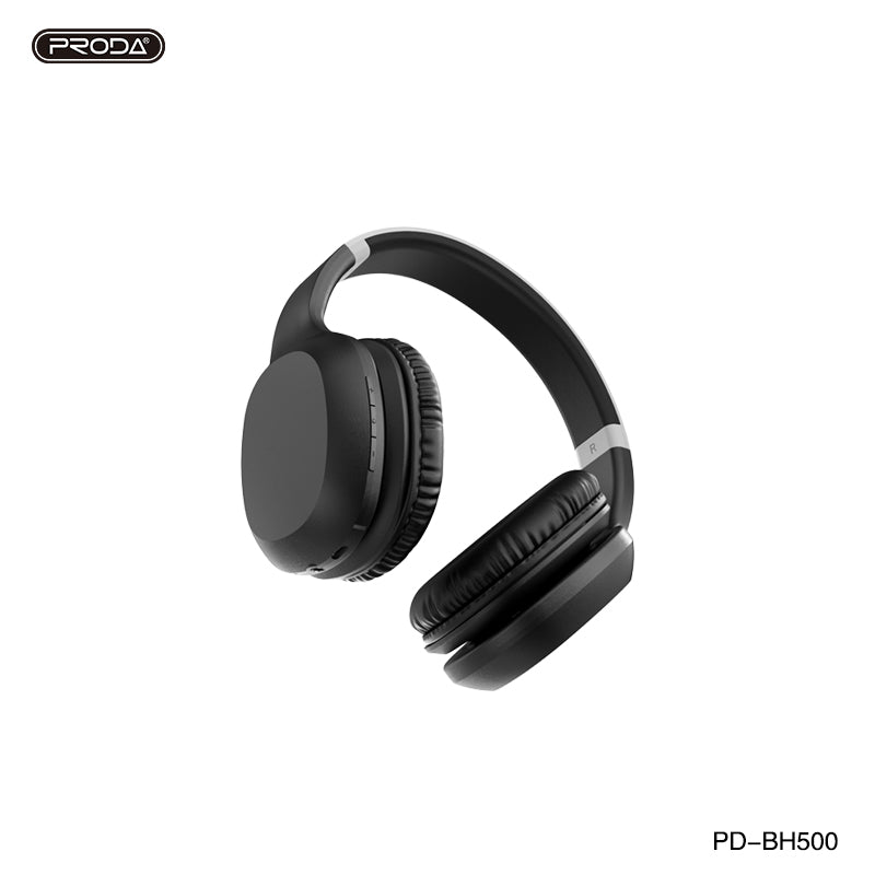 PRODA PD-BH500 MANMO WIRELESS HEADPHONE - Black