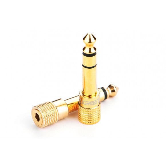 UGREEN CR110 6.35mm Male to 3.5mm Female Stereo Audio Adapter Gold Plated converter AUX